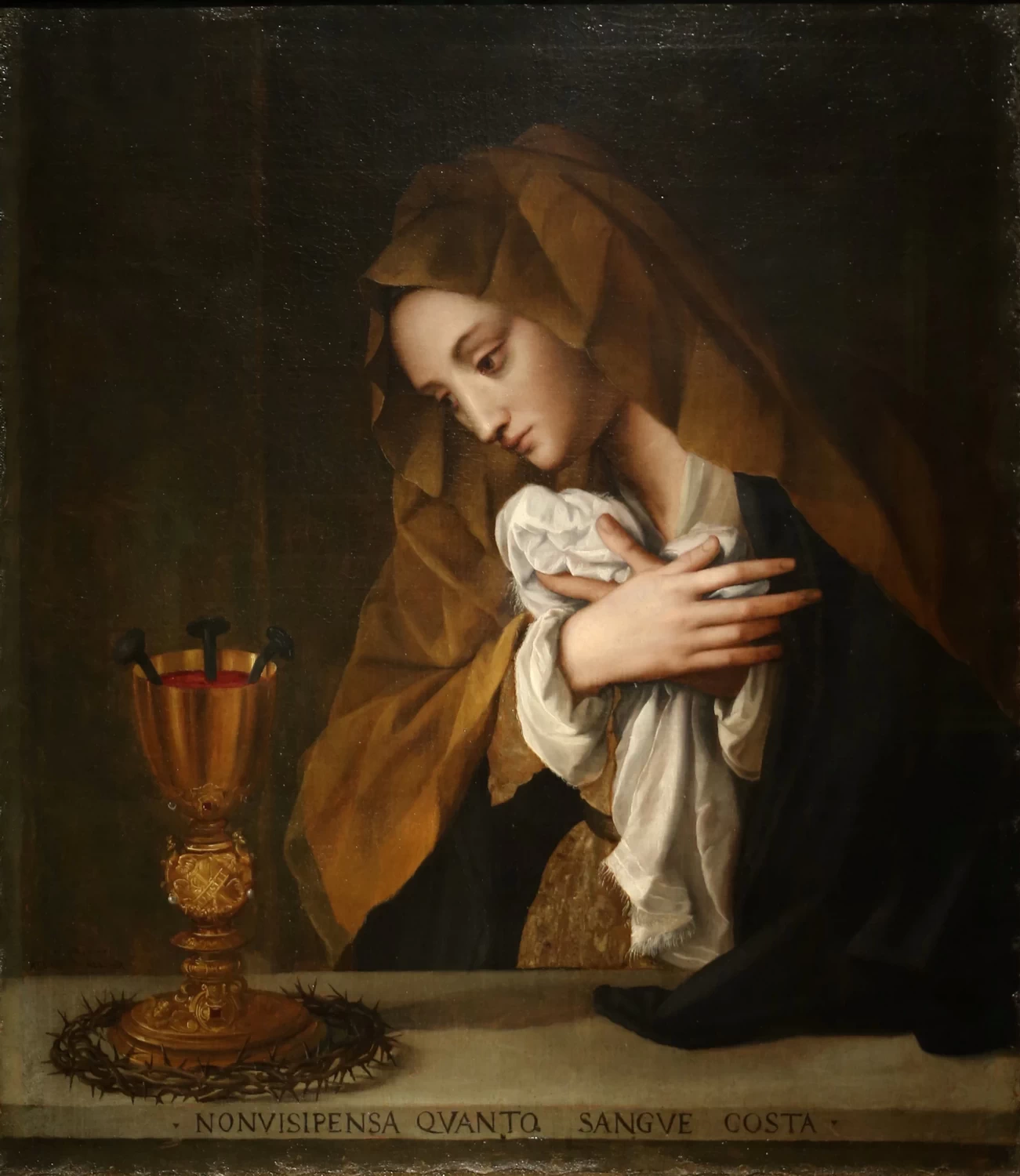 92-Maddalena dorante i simboli della passione di Cristo - Galleria degli Uffizi, Firenze